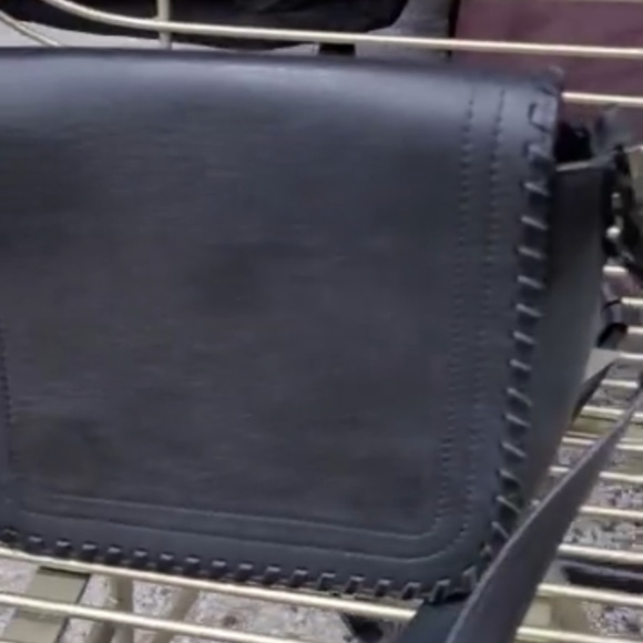 Mackage Black Leather Crossbody Bag- Preowned - Picture 3 of 10